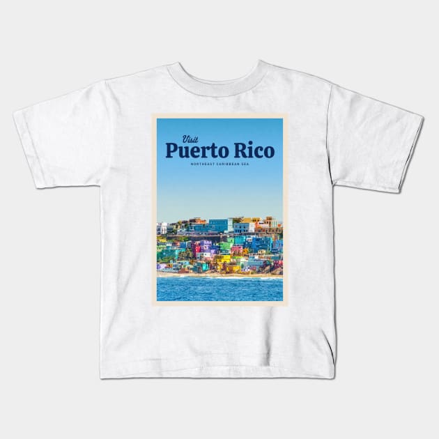 Visit Puerto Rico Kids T-Shirt by Mercury Club